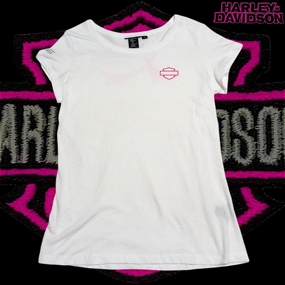 Harley-Davidson Women's L SS Tee | Breast Cancer Awareness "No One Rides Alone" - Picture 3 of 15